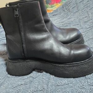 COS Black Platform Ankle Boots